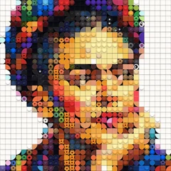 Frida mosaic from the 32 Across portrait collection
